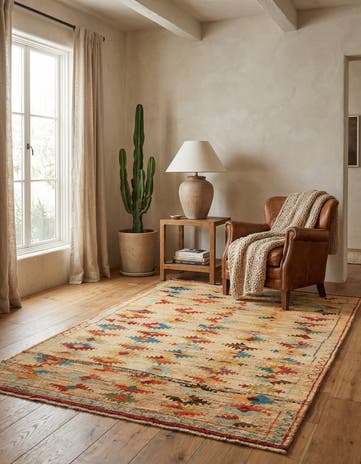 4' 4 x 6' 2 Hand Knotted Balouch Wool Rug