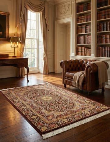 3' 3 x 5' 1 Ghom Silk Rug