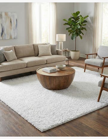 Snow White Everyday Shag Rug