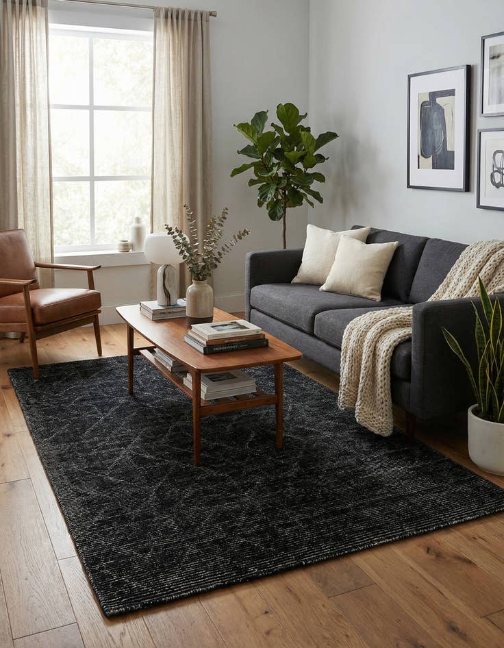 Detail image of 5' 1 x 8' WoolCraft Geometric Rug