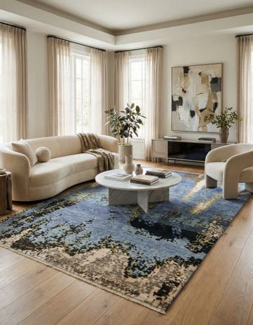 6' 5 x 9' 9 Hand Knotted Darya Rug
