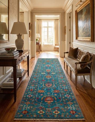 2' 9 x 9' 11 Hand Knotted Ariana Ziegler Runner Rug