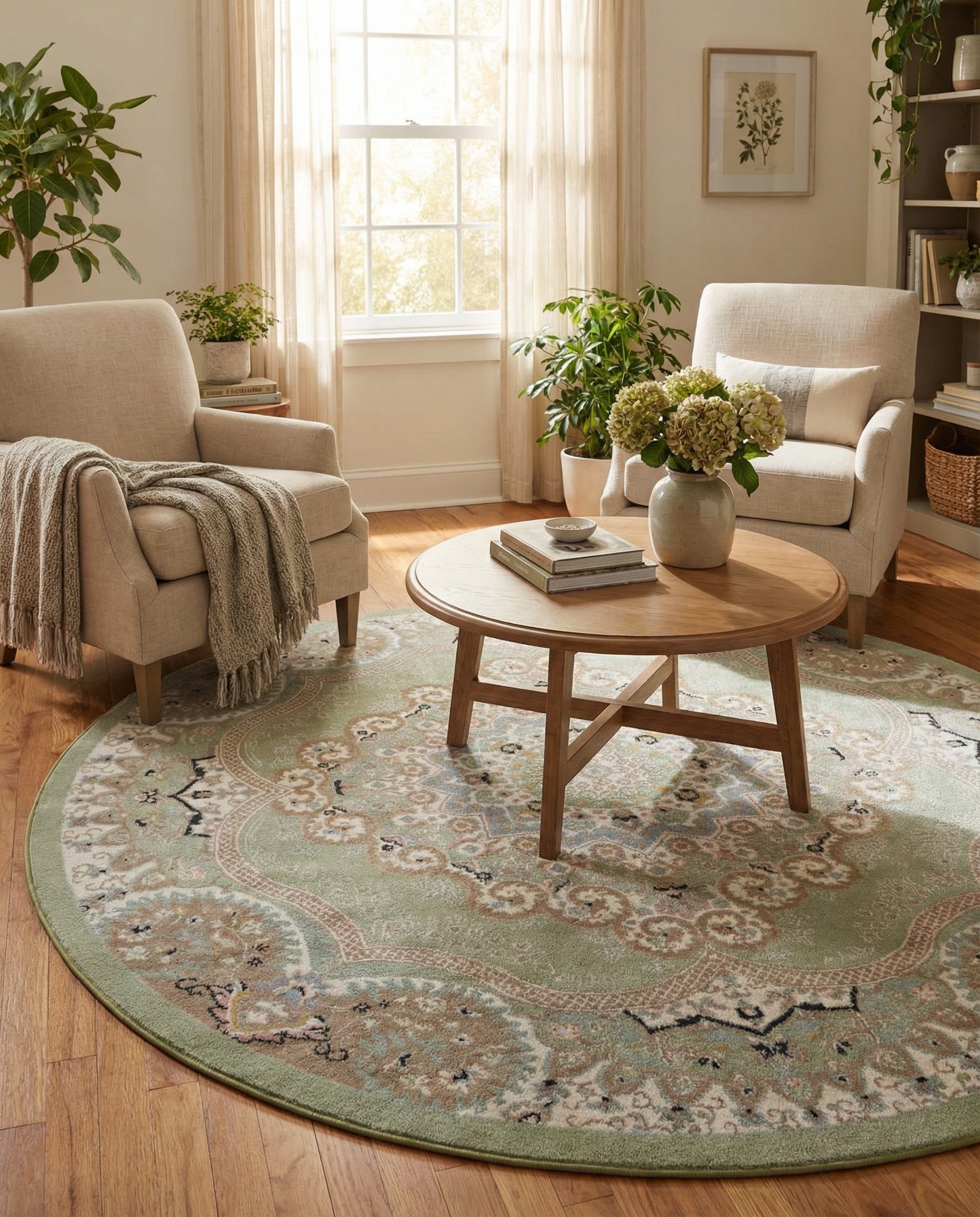 Primary image  7' 10 x 7' 10 Kamala Washable Round Rug