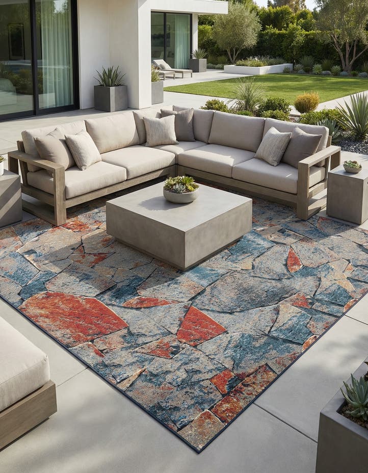 10' x 10' Easy-Clean Modern Indoor / Outdoor...