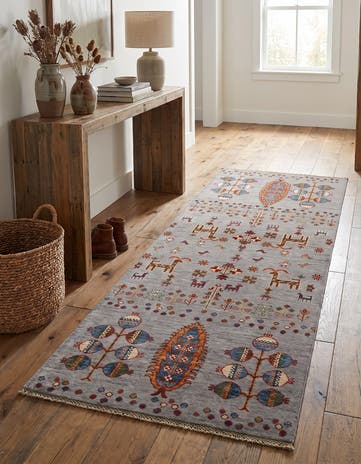 2' 7 x 6' 10 Hand Knotted Kazak Runner Rug