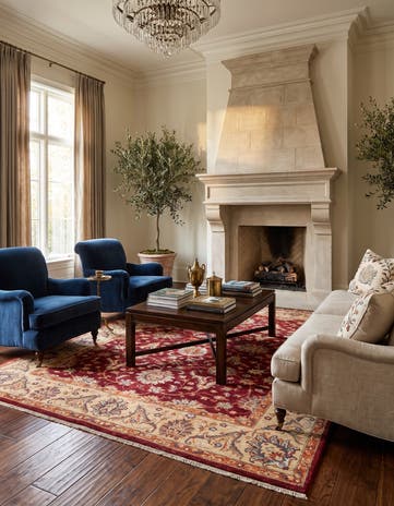 175cm x 265cm Hand Knotted Ziegler Rug
