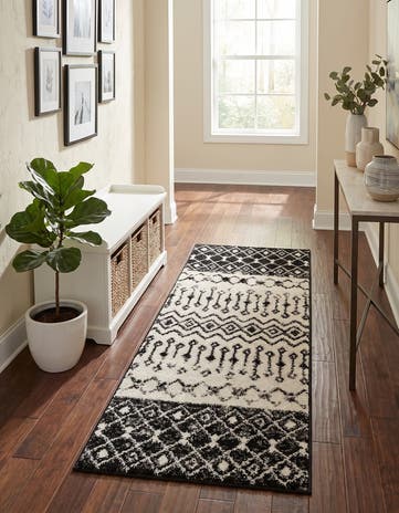 2' x 5' 3 Moroccan Trellis Runner Rug