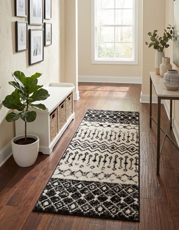 2' x 5' 3 Moroccan Trellis Runner...