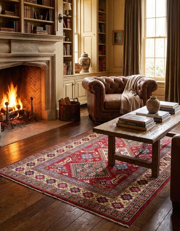 120cm x 190cm Hand Knotted Kazak Rug