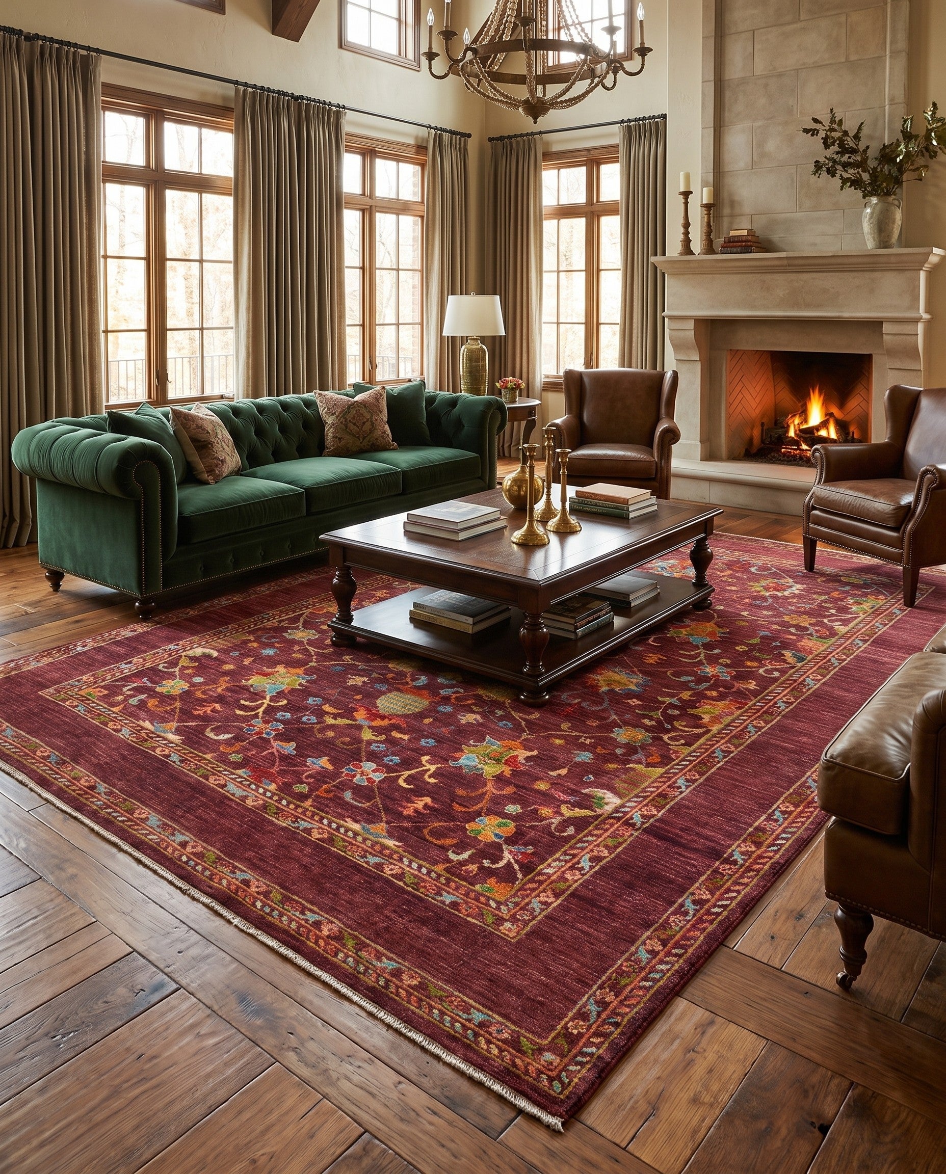 6' 9 x 9' 11 Hand Knotted Ariana Ziegler Rug