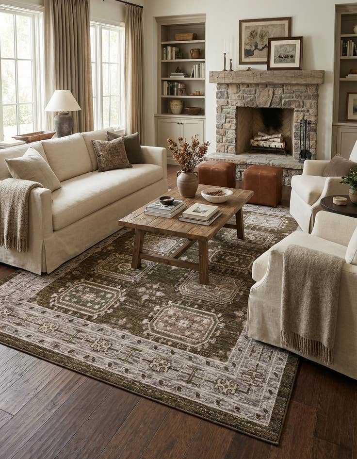 Detail image of 9' x 12' 6 Grand Tradition Rug