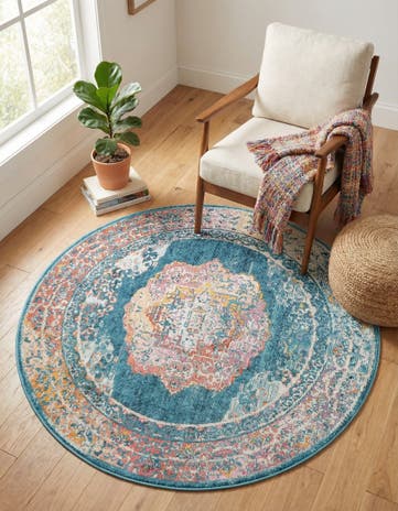 5' 3 x 5' 3 Amulet Round Rug