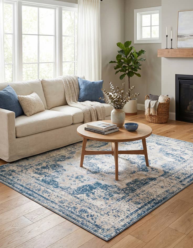 Detail image of 7' 10 x 10' Monaco Rug With Pad Bundle