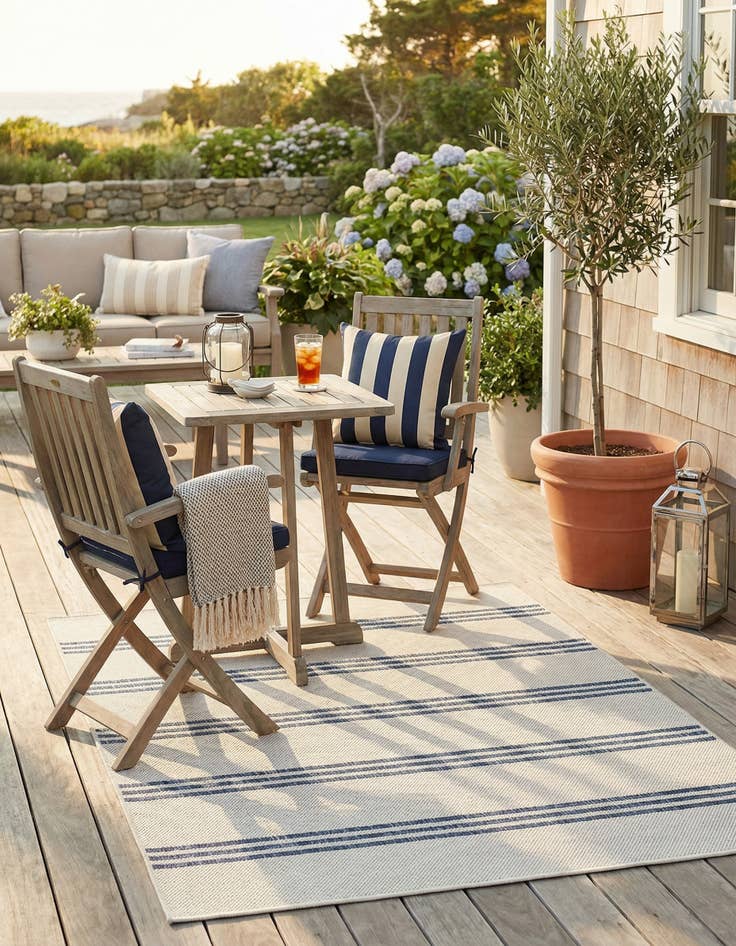 Detail image of 3' x 5' 3 Washable Jill Zarin Anguilla Indoor / Outdoor Rug