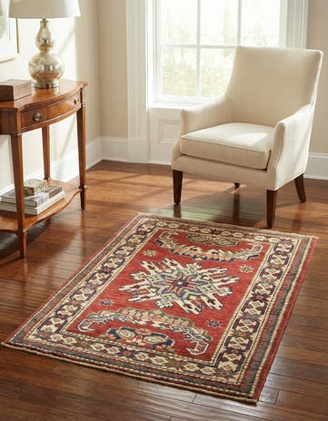 2' 9 x 3' 9 Hand Knotted Kazak Rug