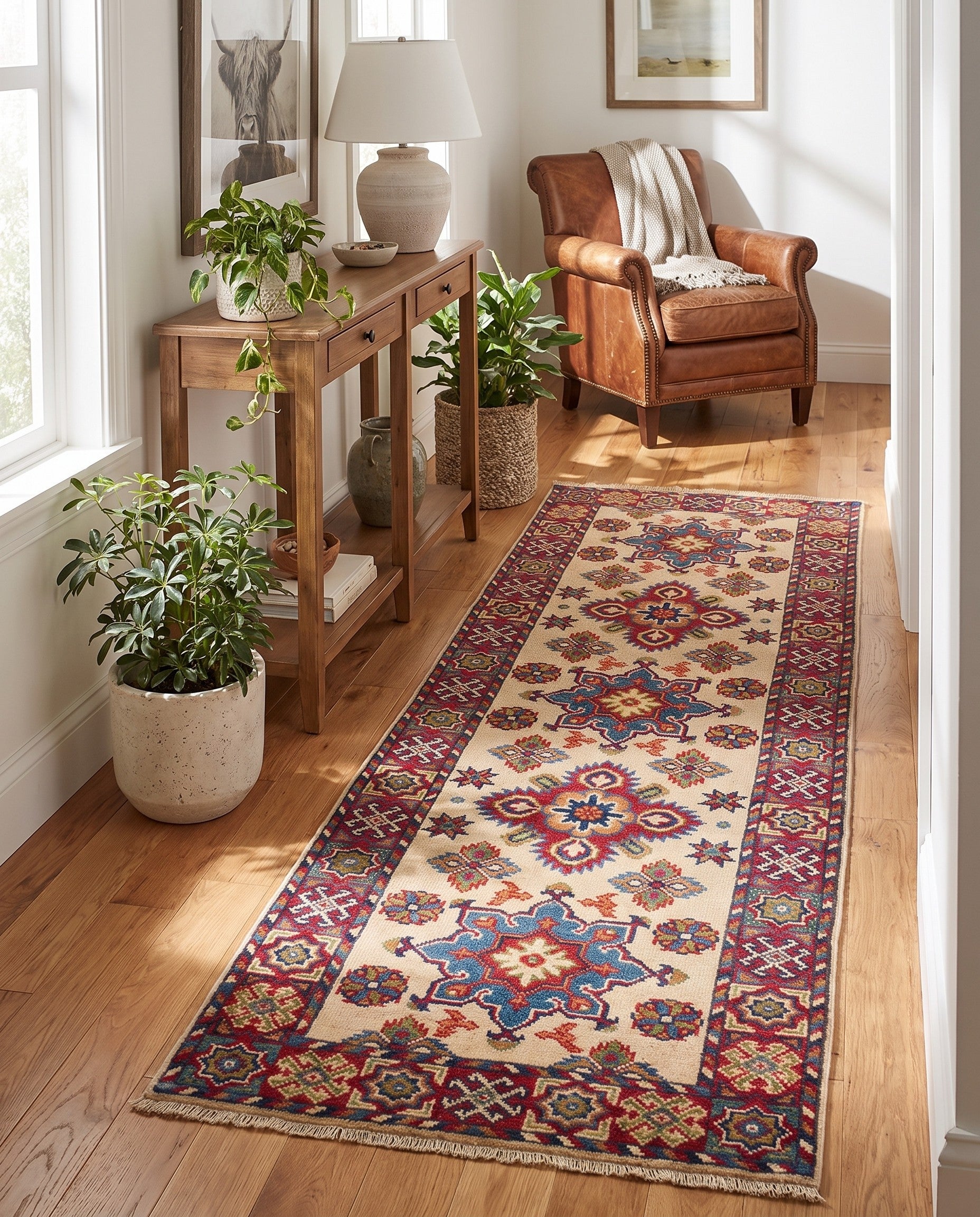 2' 1 x 6' 2 Hand Knotted Kazak Runner Rug