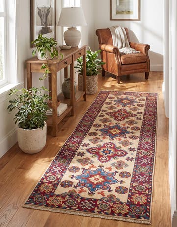 2' 1 x 6' 2 Hand Knotted Kazak Runner Rug