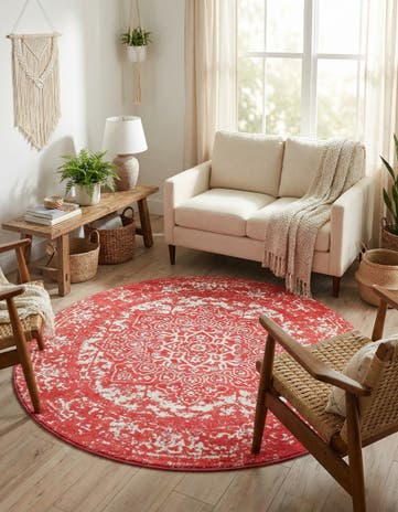Pink Arlington Round Rug