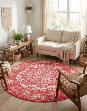 Pink Arlington Round Rug