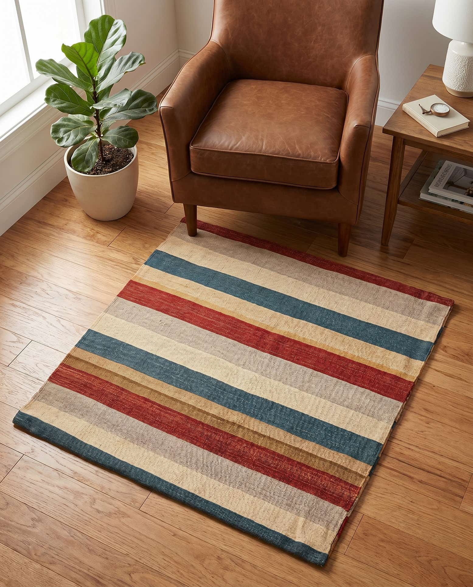 3' 3 x 3' 3 Hand Knotted Persian Wool Square Rug