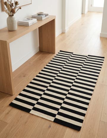 3' 1 x 5' 9 Hand Woven Kilim Modern Wool Rug