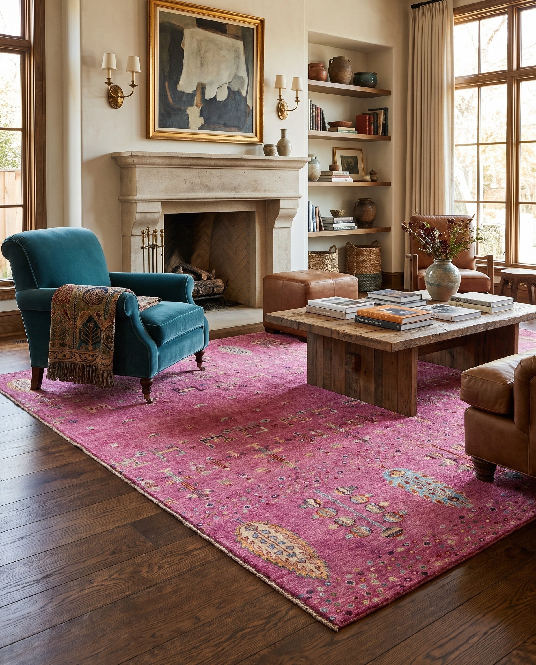 5' 9 x 7' 11 Hand Knotted Ariana Ziegler Rug