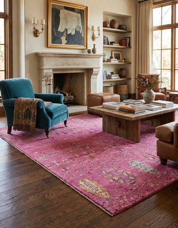 5' 9 x 7' 11 Hand Knotted Ariana Ziegler Rug