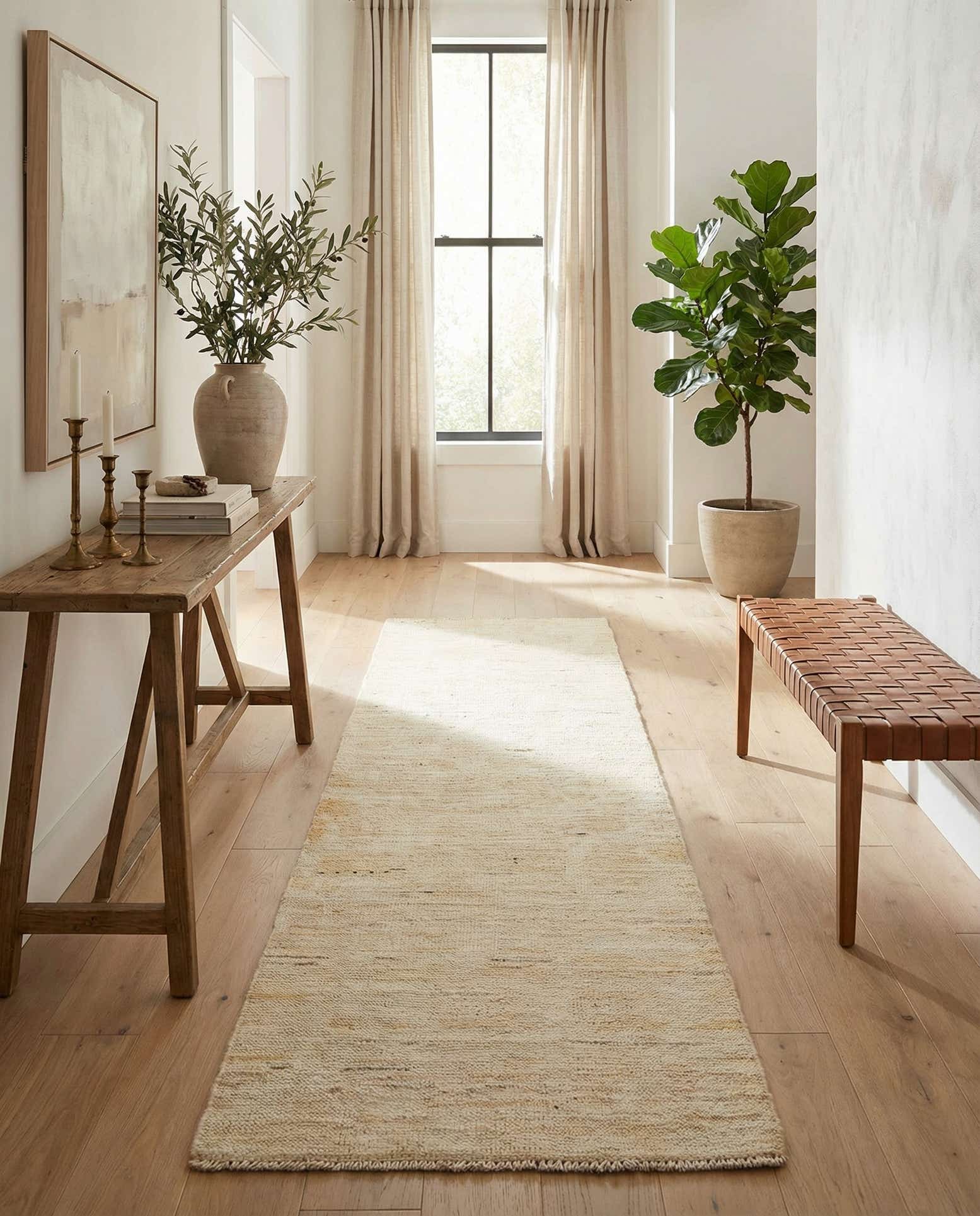 2' 5 x 10' 3 Hand Knotted Moroccan Wool Runner Rug
