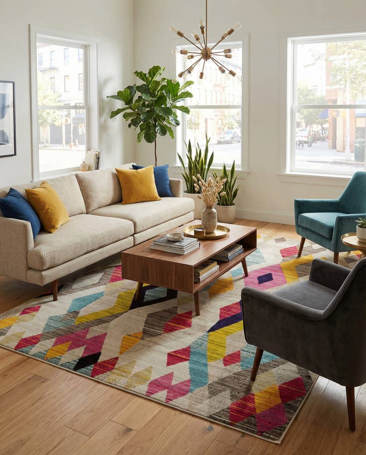 Detail image of 8' x 10' Washable Mesa Rug