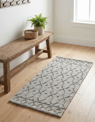 2' x 4' 1 Hand Woven Larsa Jute Runner Rug