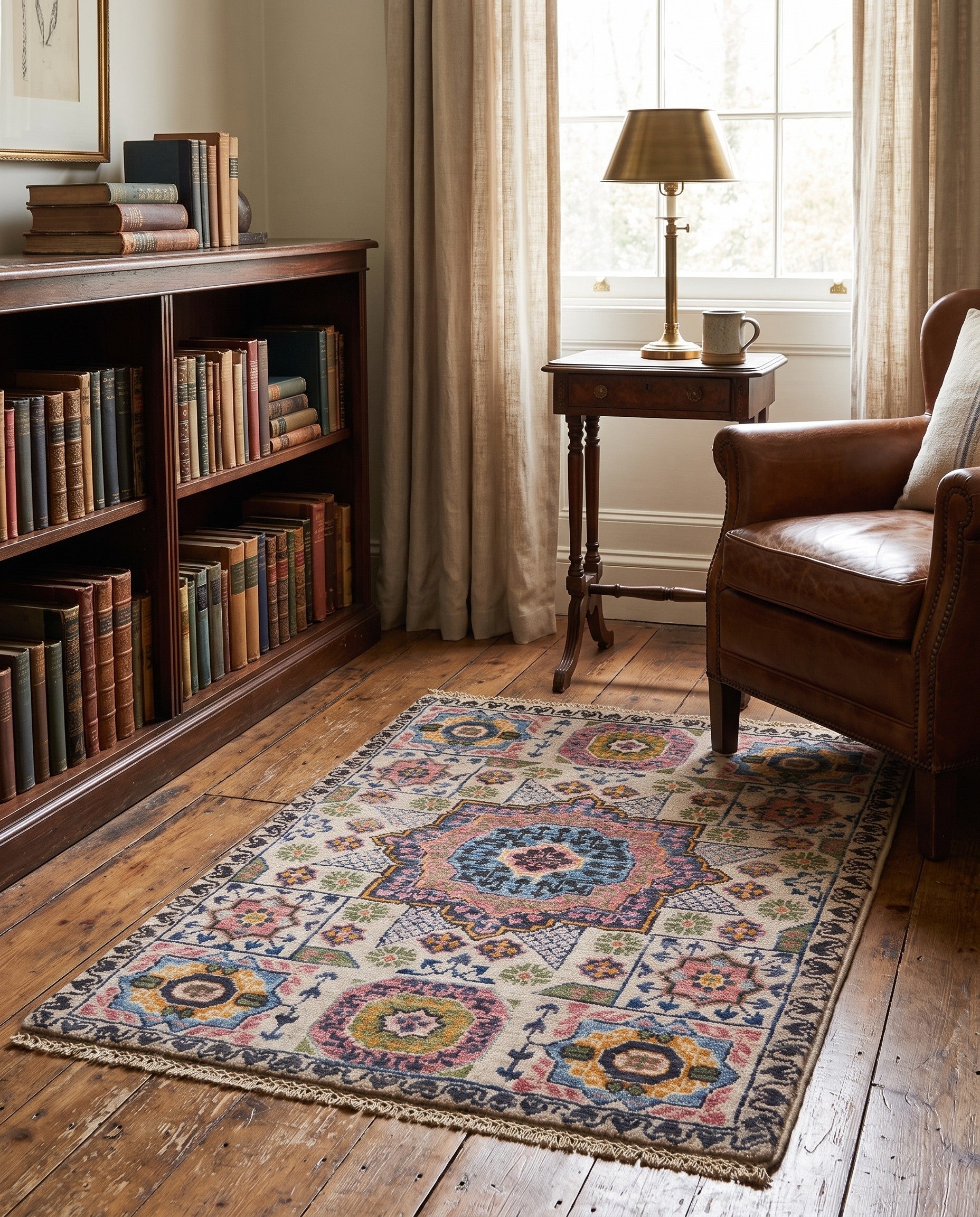 2' 1 x 3' 2 Hand Knotted Mamluk Ziegler Rug