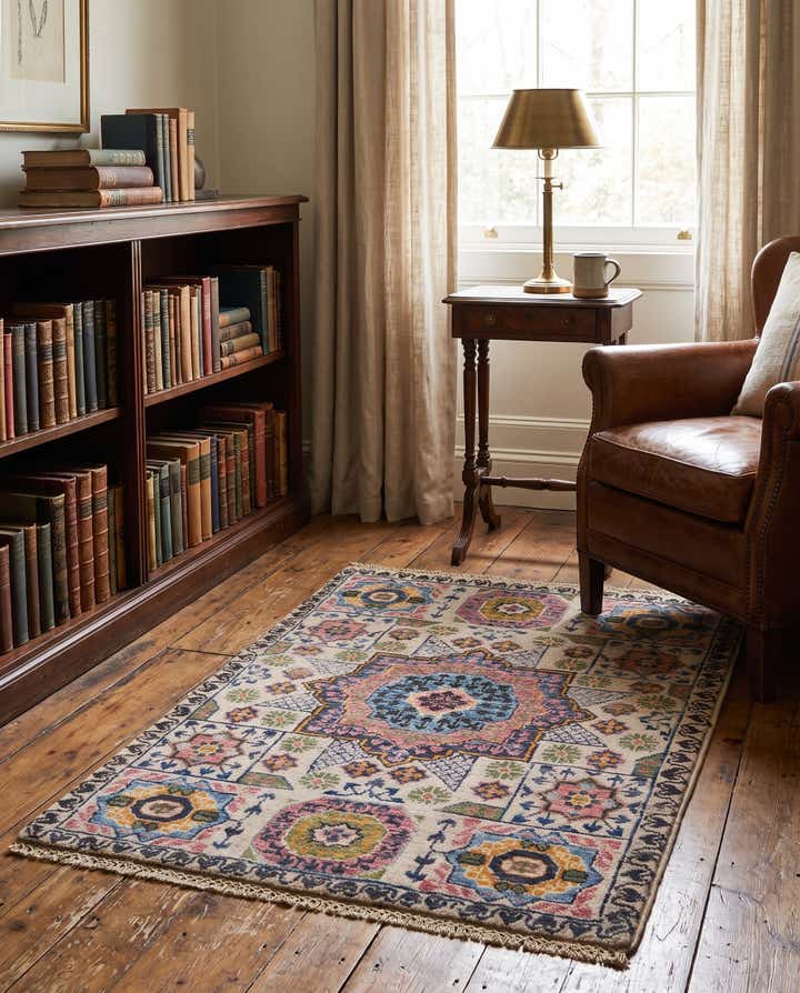 65cm x 95cm anudado a mano Mamluk Ziegler Alfombra