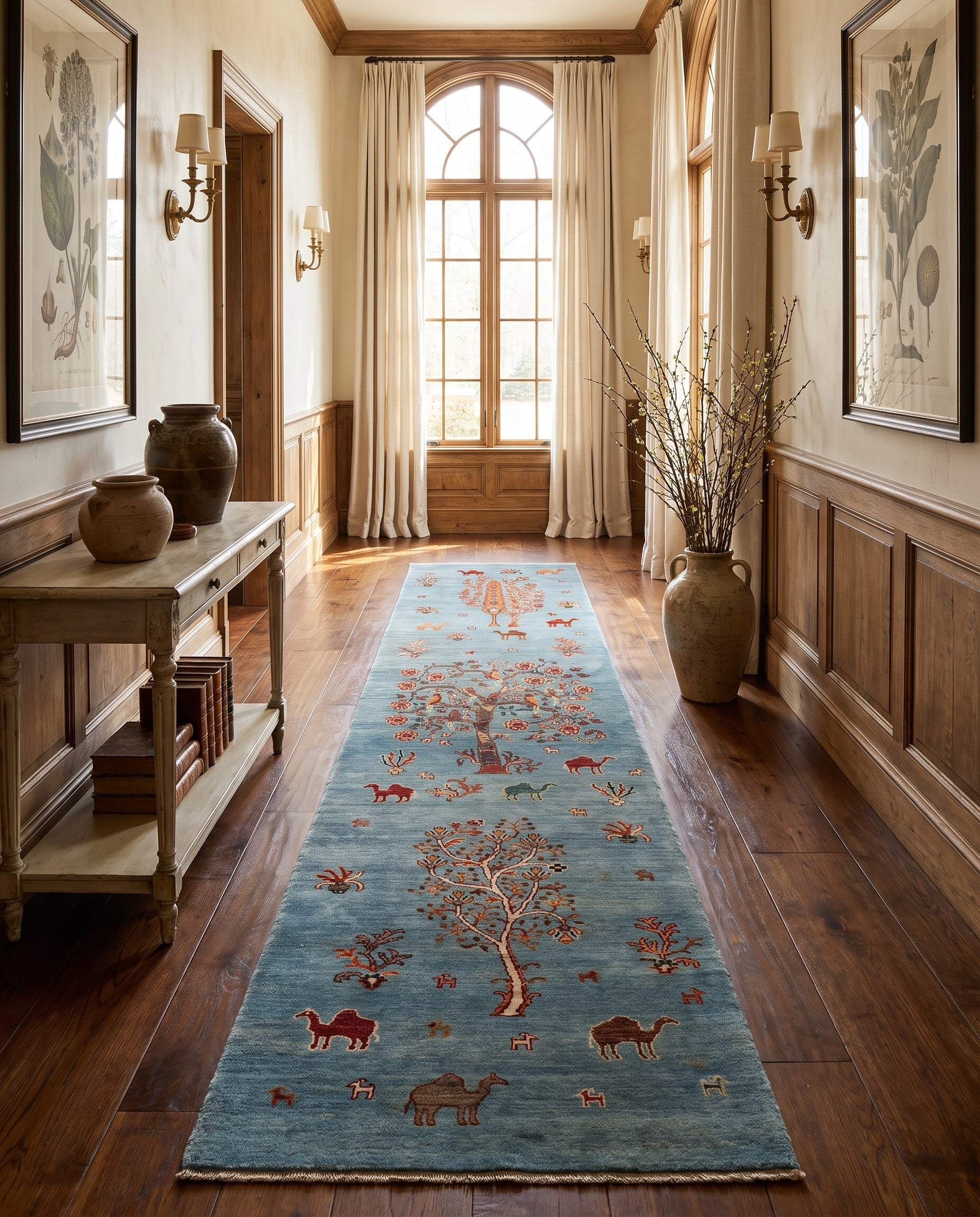 2' 9 x 12' 10 Hand Knotted Ariana Ziegler Runner Rug