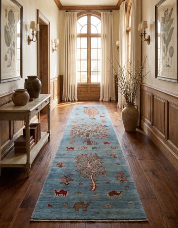 2' 9 x 12' 10 Hand Knotted Ariana Ziegler Runner Rug