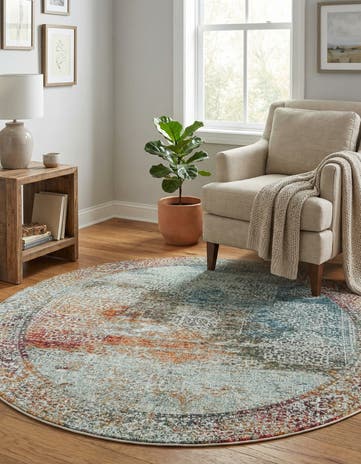 5' 5 x 5' 5 Santiago Round Rug