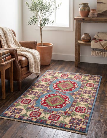 2' x 3' 2 Hand Knotted Kazak Rug