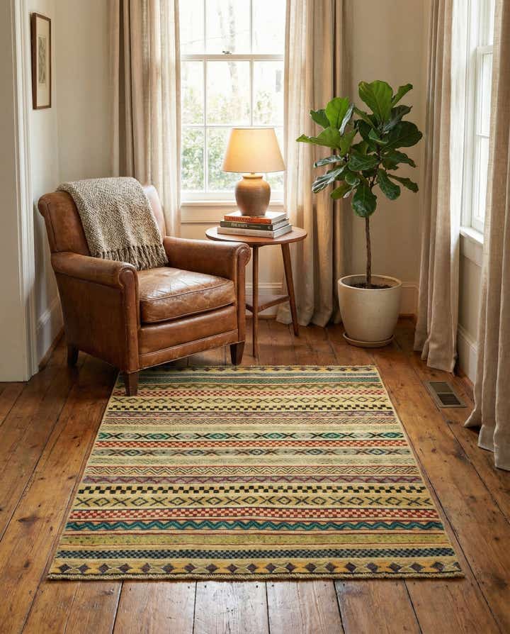 2' 11 x 3' 11 Hand Knotted Modern Ziegler Rug