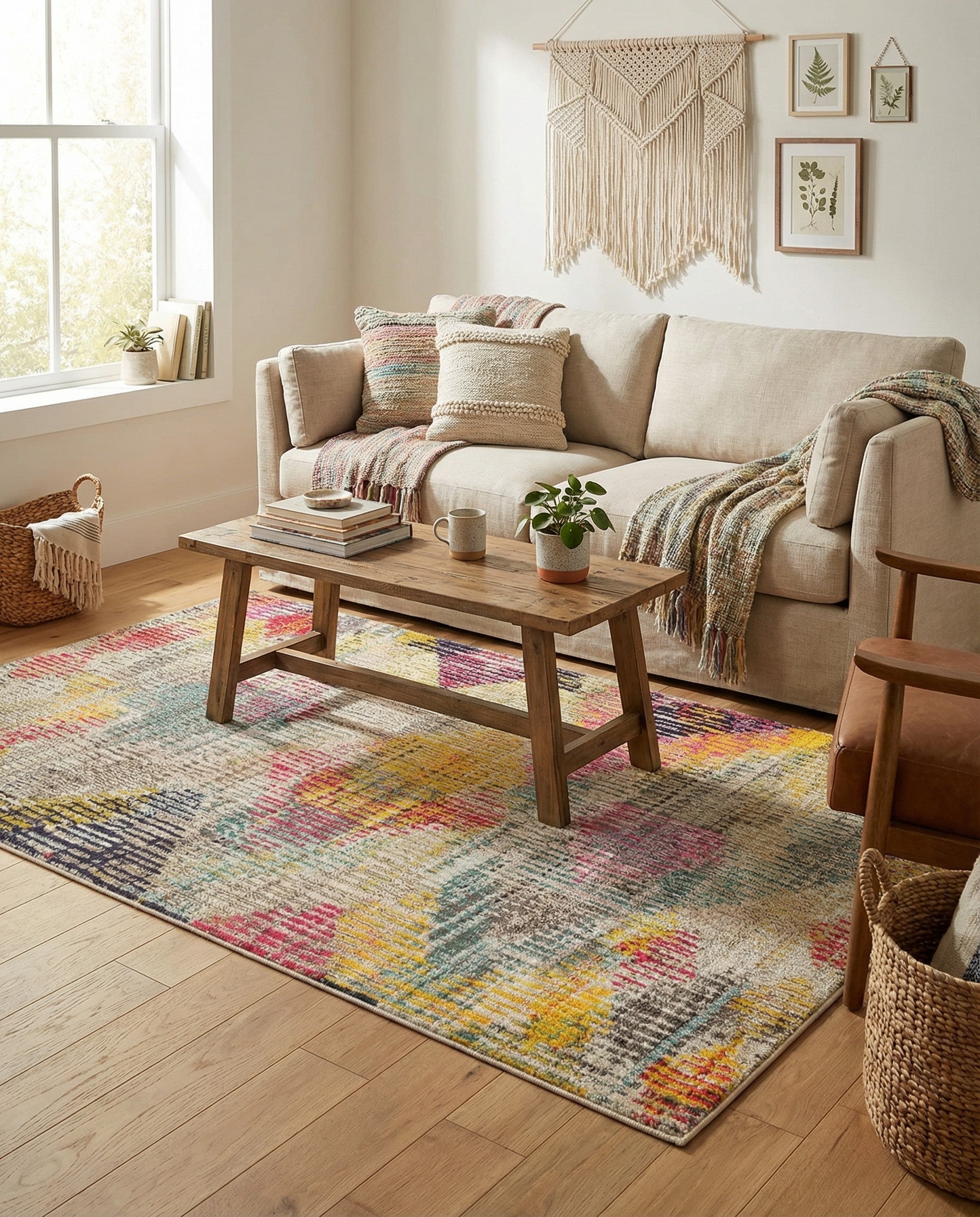  4' x 6'  Washable Theia Rug