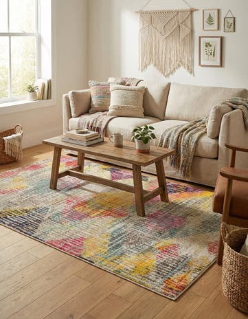 4' x 6' Washable Theia Rug