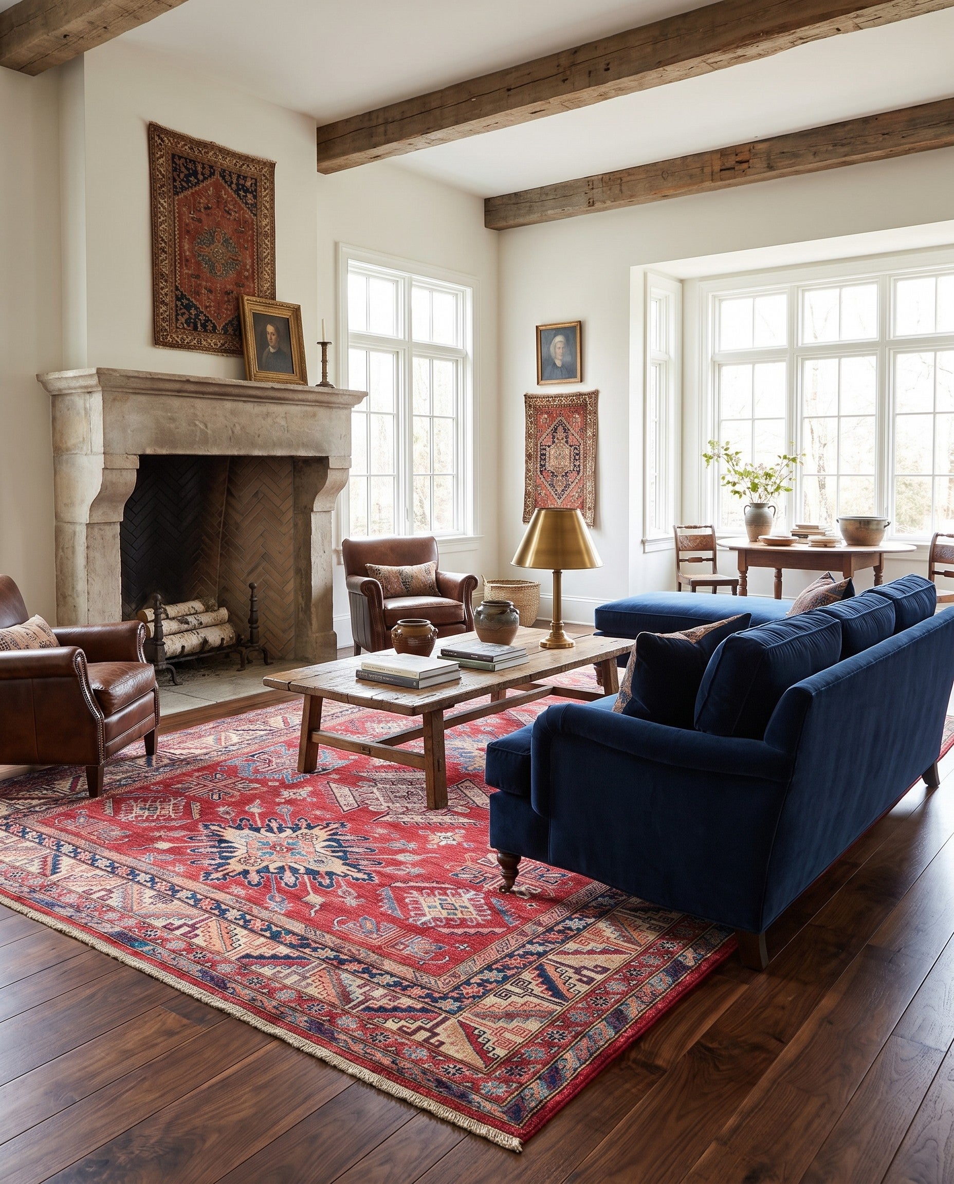 6' 8 x 10' 1 Hand Knotted Kazak Rug