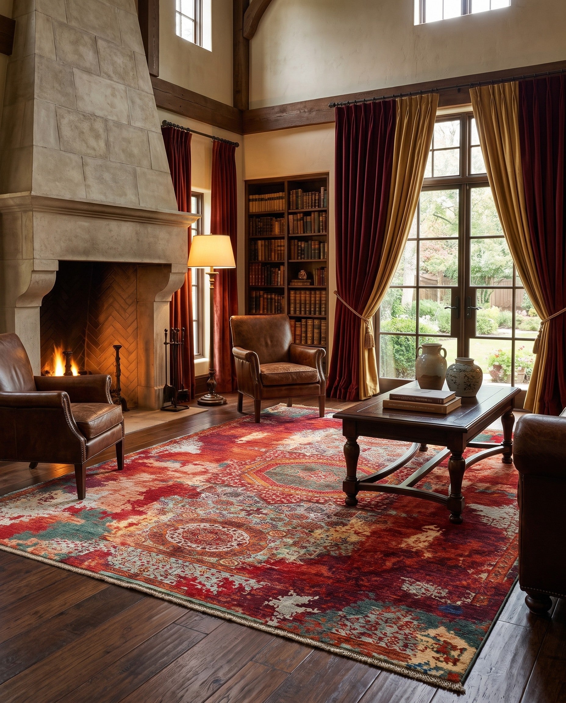6' 11 x 9' 6 Hand Knotted Mamluk Ziegler Rug
