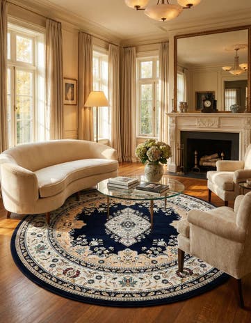10' x 10' Nain Design Round Rug