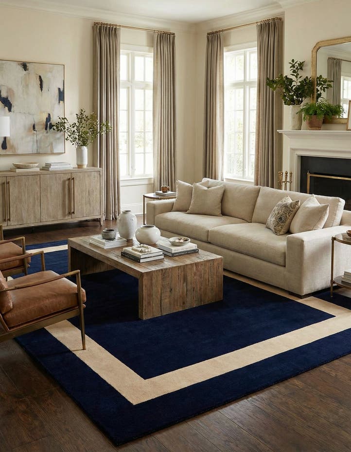 10' x 14' 1 Jill Zarin Border Wool ...