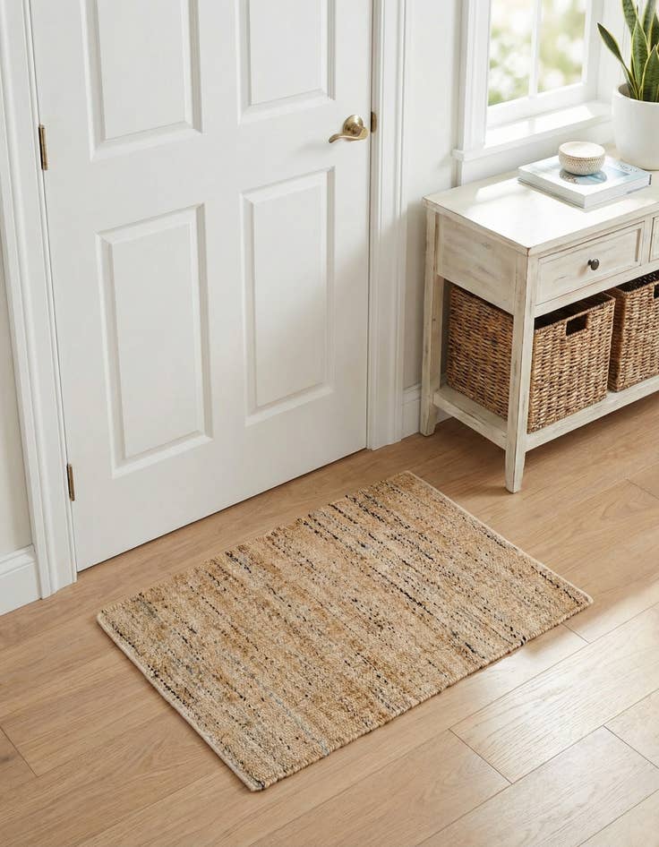 Detail image of 2' 2 x 3' 1  Hand Woven Palm Beach Jute Rug