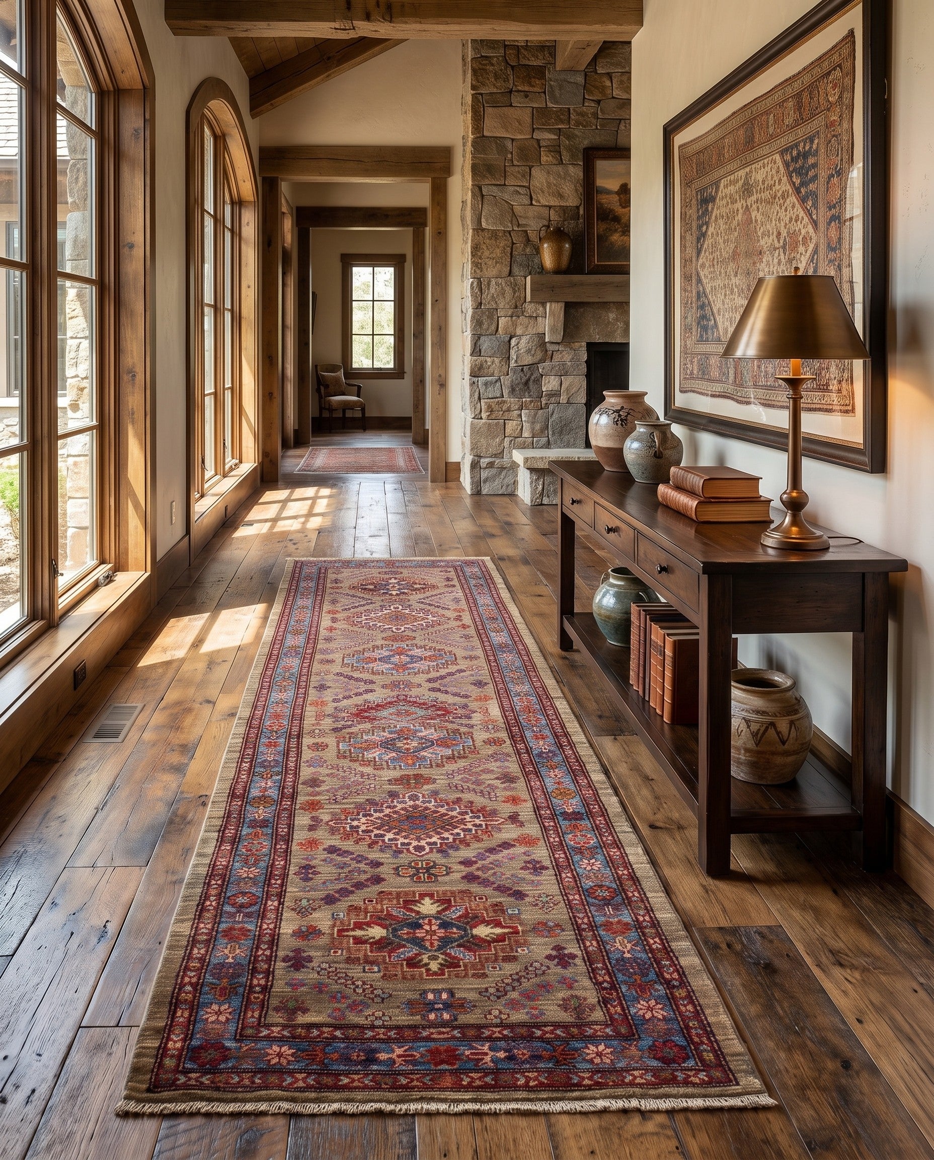 2' 9 x 9' 10 Hand Knotted Kazak Runner Rug