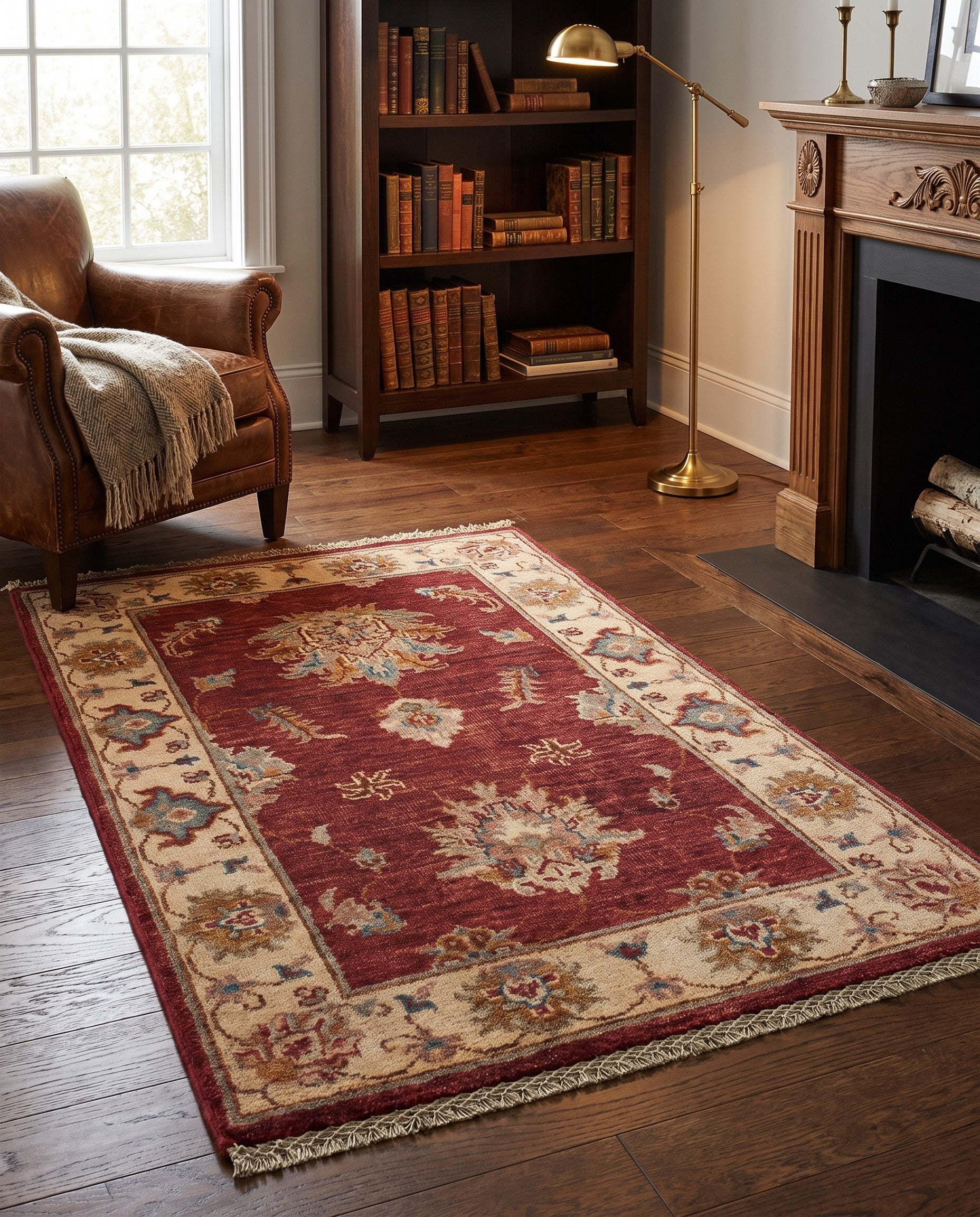 2' 1 x 3' 5 Hand Knotted Ziegler Rug