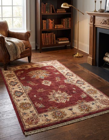 2' 1 x 3' 5 Hand Knotted Ziegler Rug