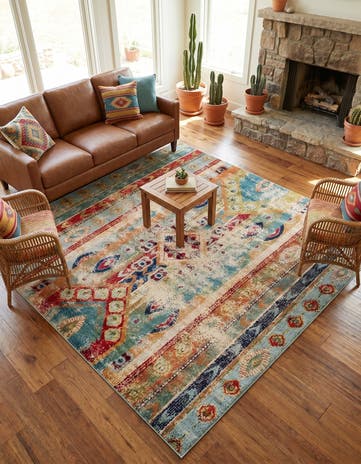 8' x 8' Washable Mesa Square Rug
