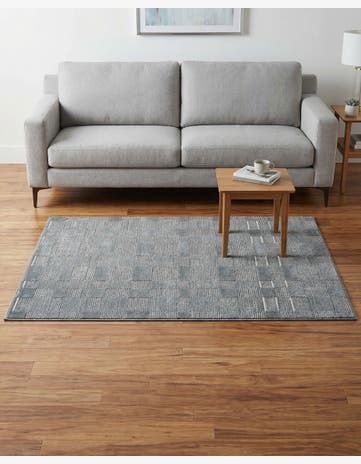 Serenity Blue Textura Designer Rug