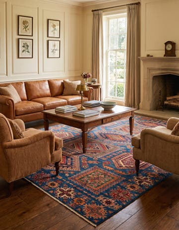 7' 1 x 10' Hand Knotted Kazak Rug